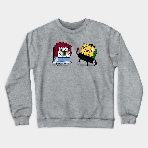 Possessed Cube! Crewneck Sweatshirt by Raffiti